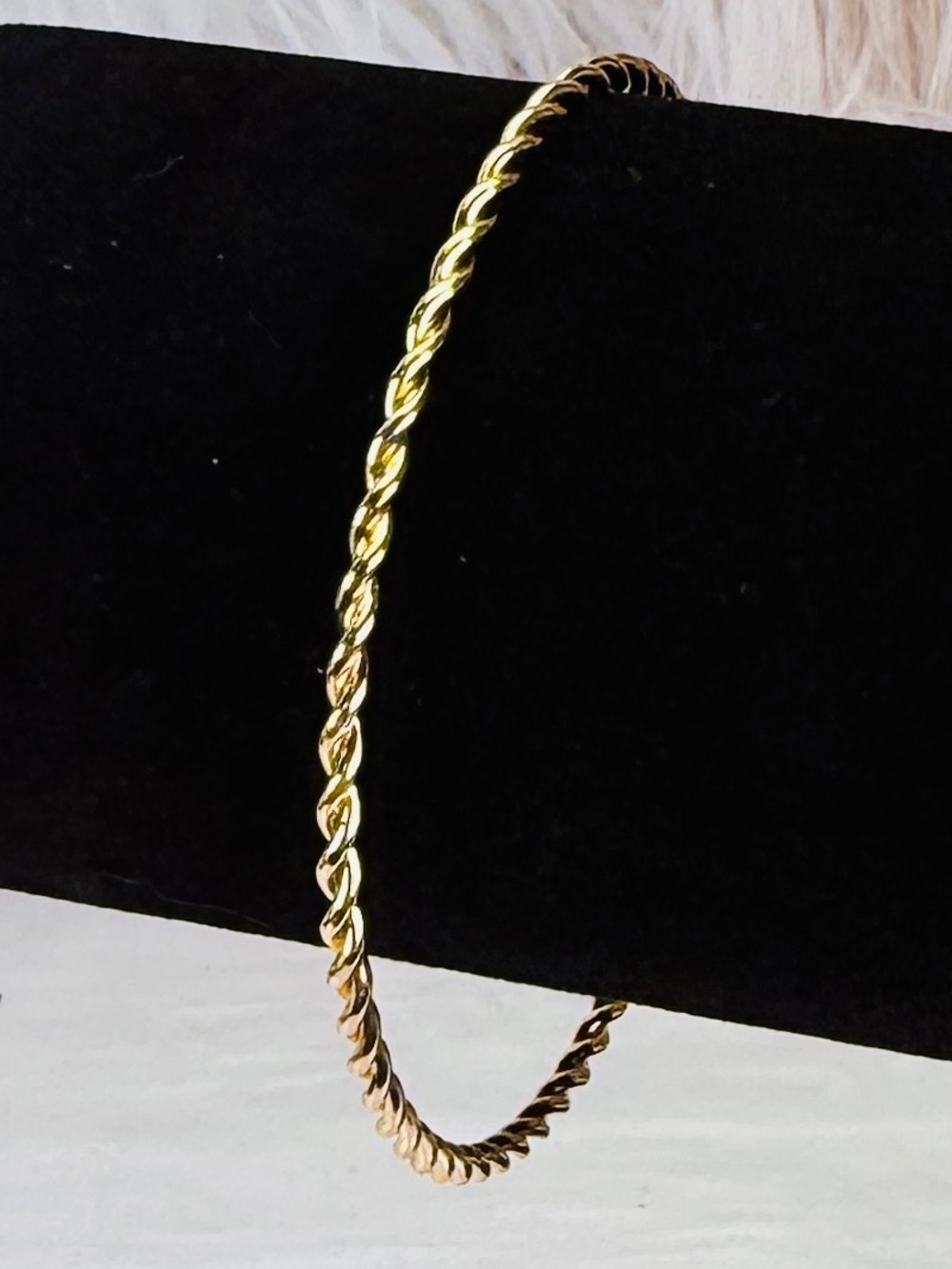 Elegant Goldtone Thin Stacking Cuff Bracelet